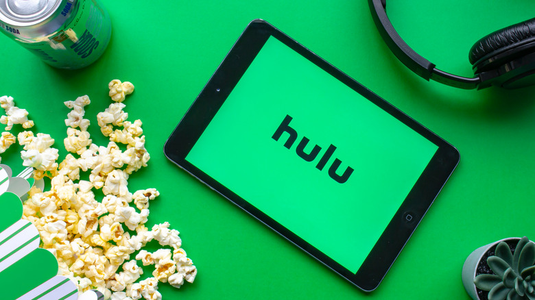 Hulu logo on iPad