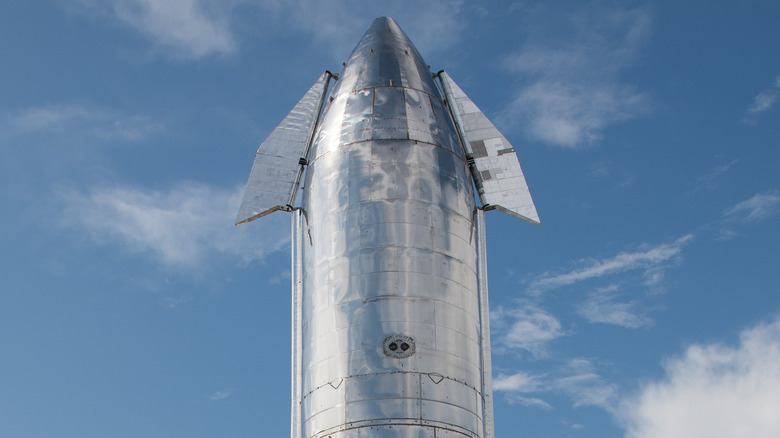 SpaceX Starship on launch pad